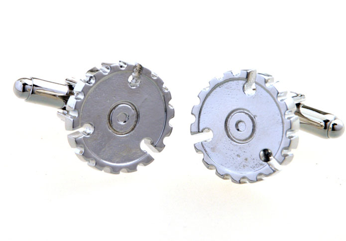 Gear Cufflinks Silver Texture Cufflinks Metal Cufflinks Tools Wholesale & Customized CL655100
