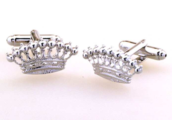 Imperial crown Cufflinks Silver Texture Cufflinks Metal Cufflinks Hipster Wear Wholesale & Customized CL655165