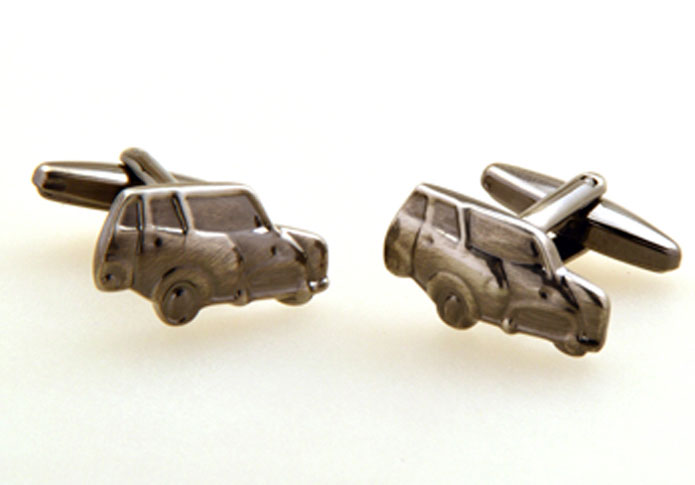 Compact car Cufflinks Gray Steady Cufflinks Metal Cufflinks Transportation Wholesale & Customized CL655229