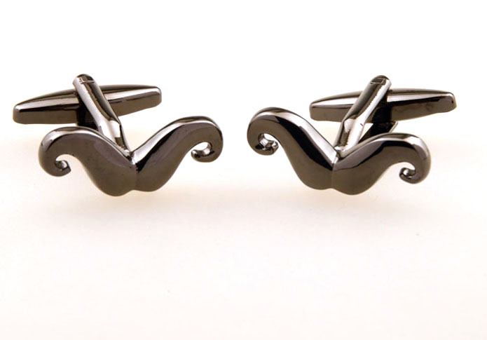 Beard Cufflinks Gray Steady Cufflinks Metal Cufflinks Hipster Wear Wholesale & Customized CL655407