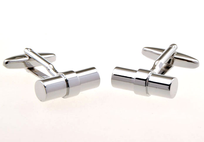 Silver Texture Cufflinks Metal Cufflinks Wholesale & Customized CL655412