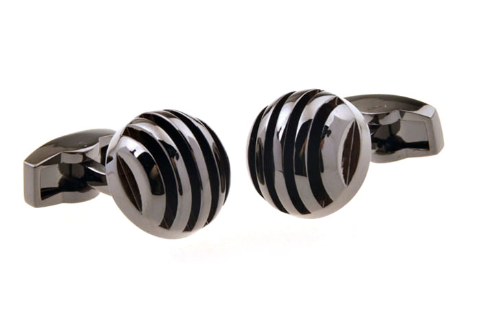 Gray Steady Cufflinks Metal Cufflinks Wholesale & Customized CL655423