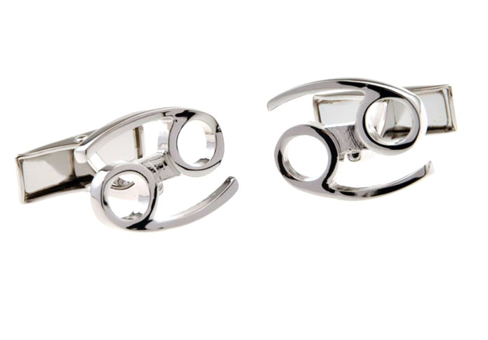 Cancer Cufflinks Silver Texture Cufflinks Metal Cufflinks Symbol Wholesale & Customized CL655449