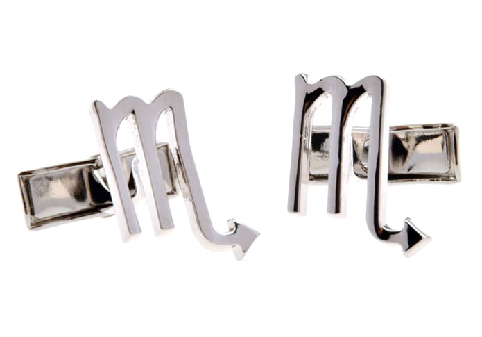 Scorpio Cufflinks Silver Texture Cufflinks Metal Cufflinks Symbol Wholesale & Customized CL655453