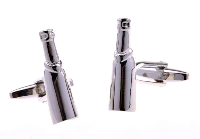 Bottle Cufflinks  Silver Texture Cufflinks Metal Cufflinks Tools Wholesale & Customized  CL655784