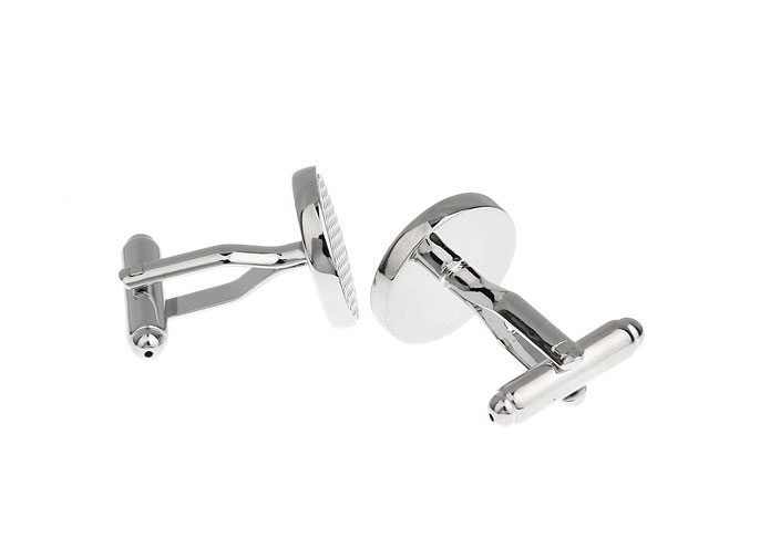  Silver Texture Cufflinks Metal Cufflinks Wholesale & Customized  CL655809