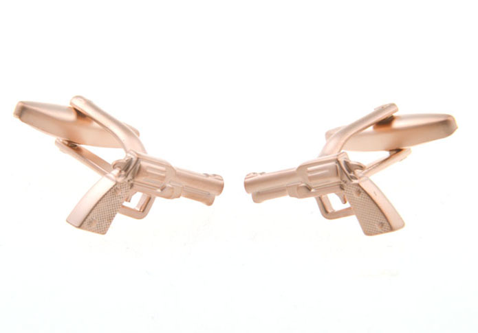 Pistol Cufflinks  Gold Luxury Cufflinks Metal Cufflinks Military Wholesale & Customized  CL655919
