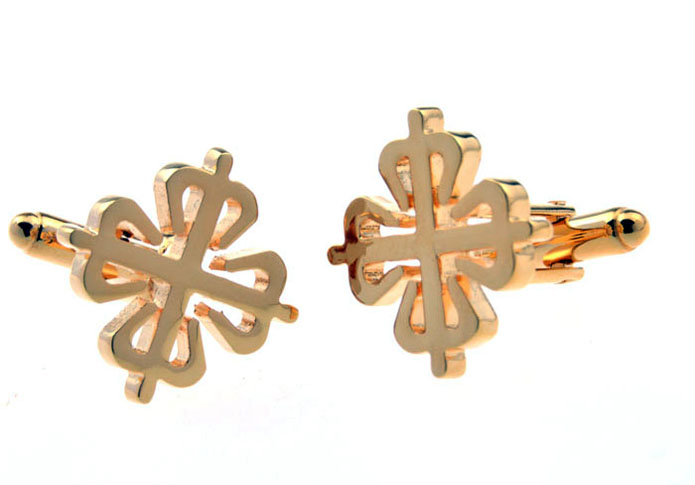 Cruciferous Cufflinks  Gold Luxury Cufflinks Metal Cufflinks Religious and Zen Wholesale & Customized  CL655959