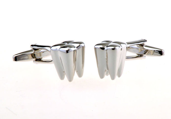 Teeth Cufflinks  Silver Texture Cufflinks Metal Cufflinks Tools Wholesale & Customized  CL656154