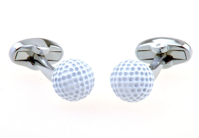 Golf Cufflinks  White Purity Cufflinks Metal Cufflinks Sports Wholesale & Customized  CL656202