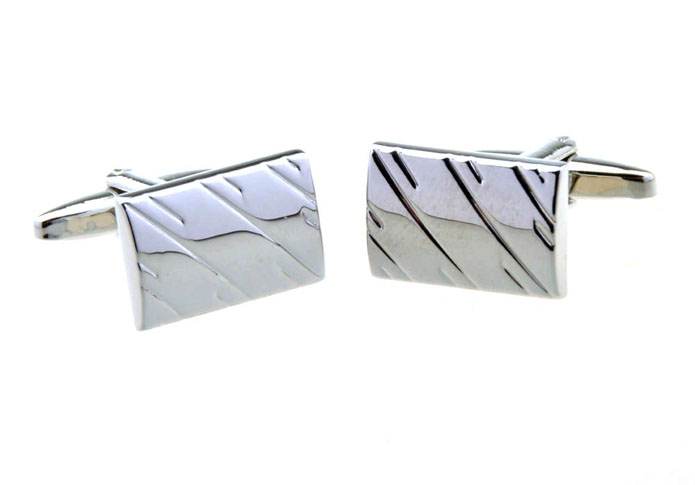  Silver Texture Cufflinks Metal Cufflinks Wholesale & Customized  CL656450
