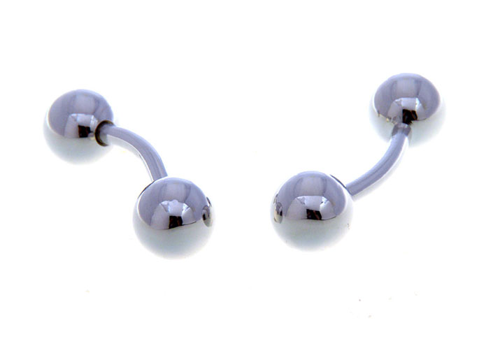 Ball Cufflinks  Silver Texture Cufflinks Metal Cufflinks Funny Wholesale & Customized  CL656685