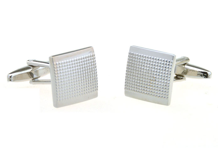  Silver Texture Cufflinks Metal Cufflinks Wholesale & Customized  CL656689