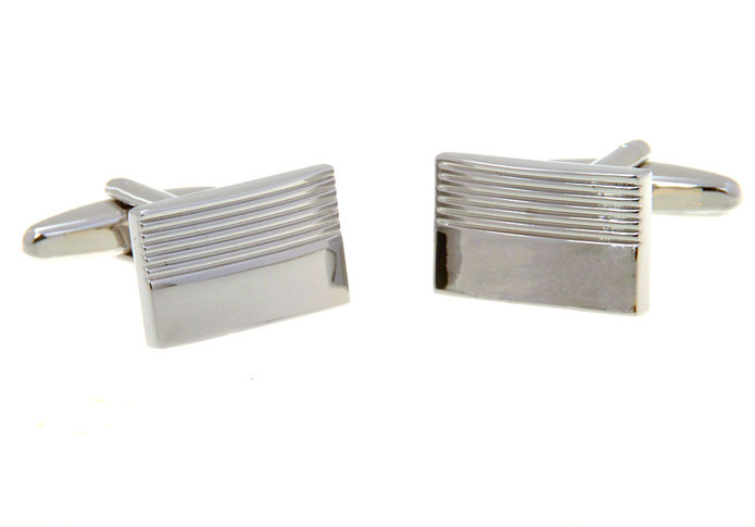  Silver Texture Cufflinks Metal Cufflinks Wholesale & Customized  CL656692