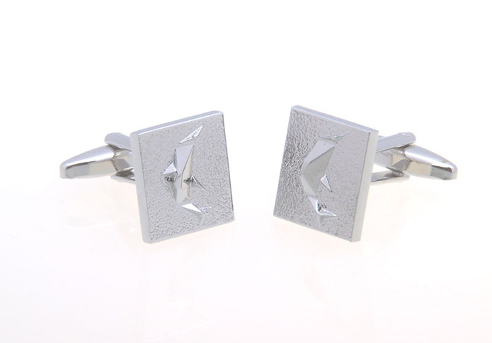  Silver Texture Cufflinks Metal Cufflinks Flags Wholesale & Customized  CL657094