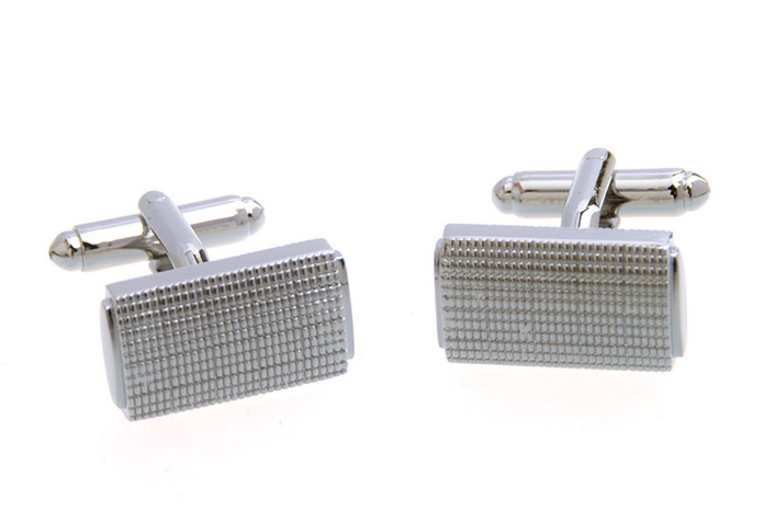  Silver Texture Cufflinks Metal Cufflinks Wholesale & Customized  CL657123