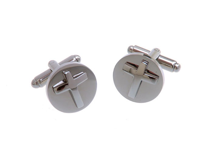 Gear Cufflinks  Silver Texture Cufflinks Metal Cufflinks Religious and Zen Wholesale & Customized  CL657148