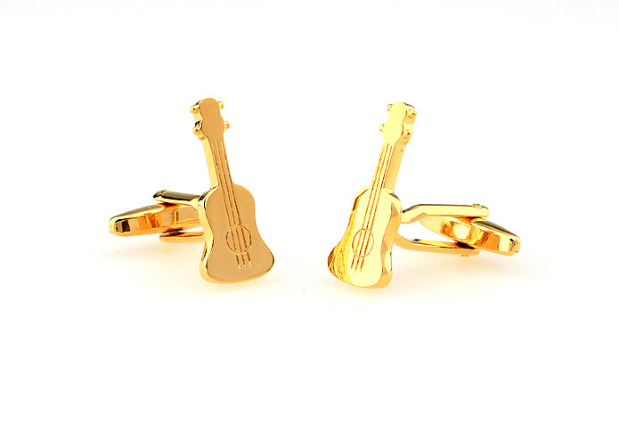 Guitar Cufflinks  Gold Luxury Cufflinks Metal Cufflinks Music Wholesale & Customized  CL666795