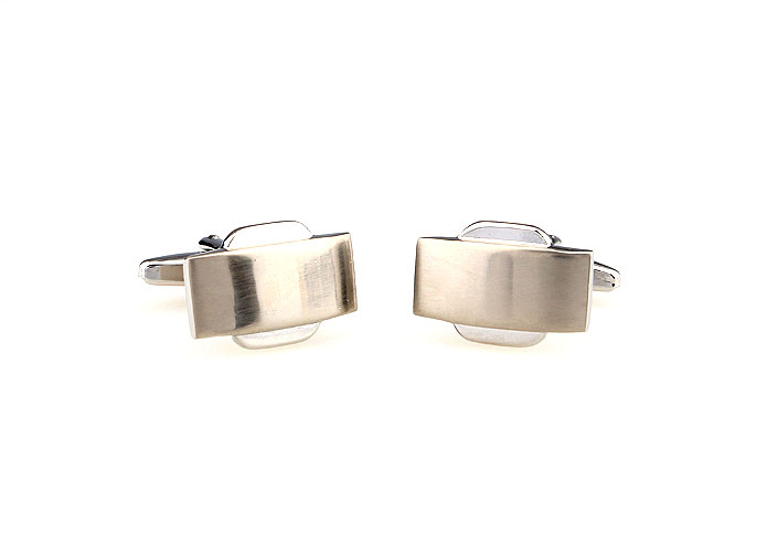  Silver Texture Cufflinks Metal Cufflinks Wholesale & Customized  CL666906
