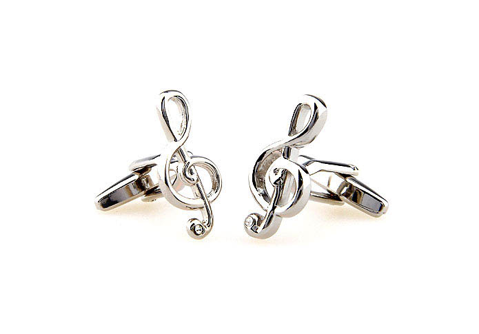 Musical notes Cufflinks  White Purity Cufflinks Crystal Cufflinks Music Wholesale & Customized  CL666984