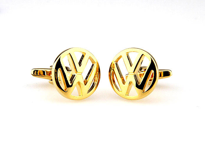 Volkswagen Cars marked Cufflinks  Gold Luxury Cufflinks Metal Cufflinks Automotive Wholesale & Customized  CL667015