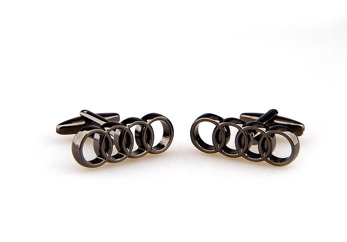 Audi Cars marked Cufflinks  Gray Steady Cufflinks Metal Cufflinks Automotive Wholesale & Customized  CL667039