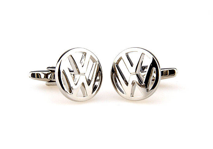 Volkswagen Cars marked Cufflinks  Silver Texture Cufflinks Metal Cufflinks Automotive Wholesale & Customized  CL667061