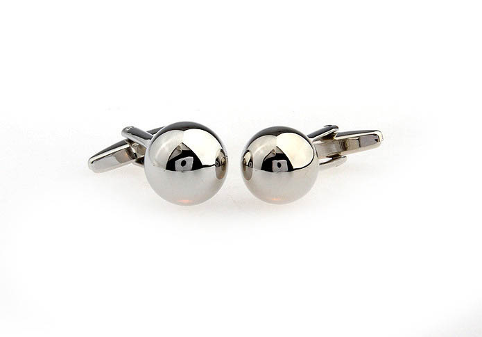 Spherical Cufflinks  Silver Texture Cufflinks Metal Cufflinks Funny Wholesale & Customized  CL667108