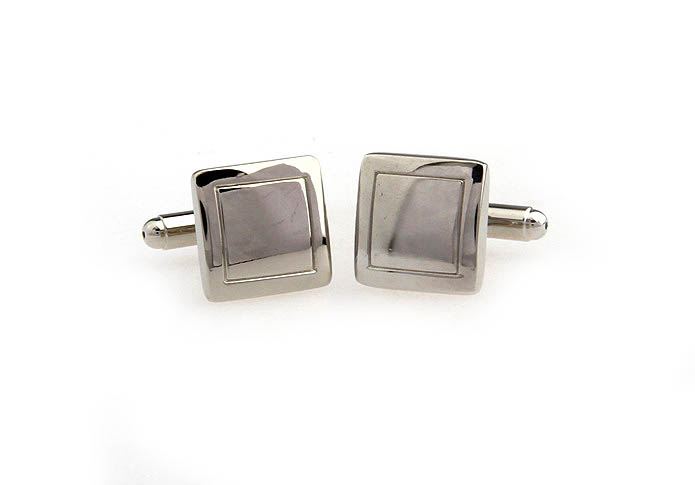  Silver Texture Cufflinks Metal Cufflinks Wholesale & Customized  CL667114