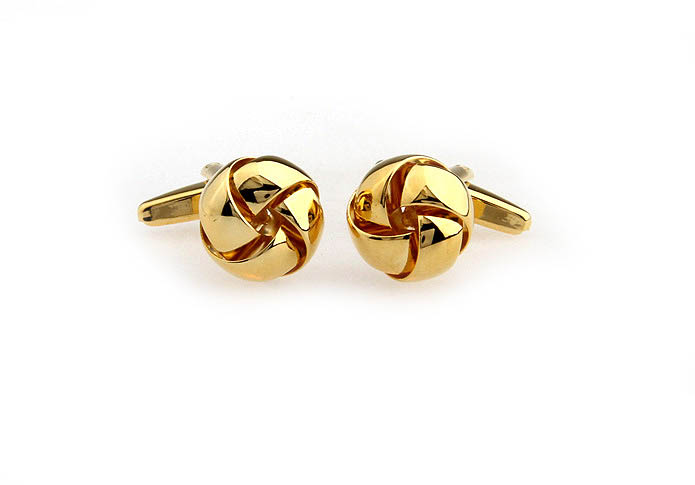  Gold Luxury Cufflinks Metal Cufflinks Knot Wholesale & Customized  CL667120