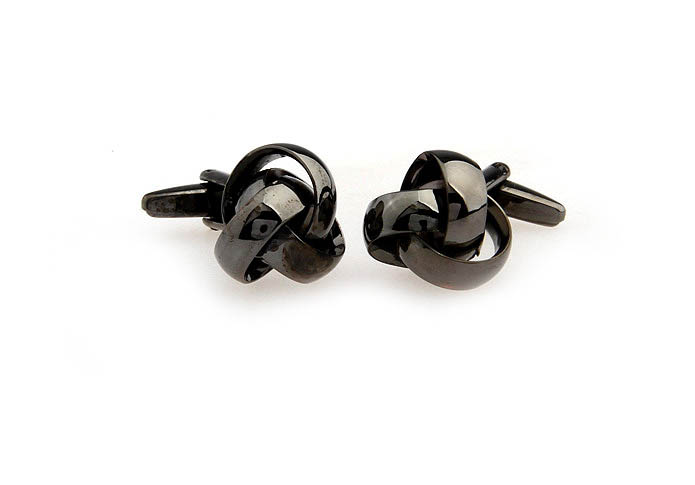  Gray Steady Cufflinks Metal Cufflinks Knot Wholesale & Customized  CL667142
