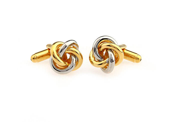  Gold Luxury Cufflinks Metal Cufflinks Knot Wholesale & Customized  CL667145
