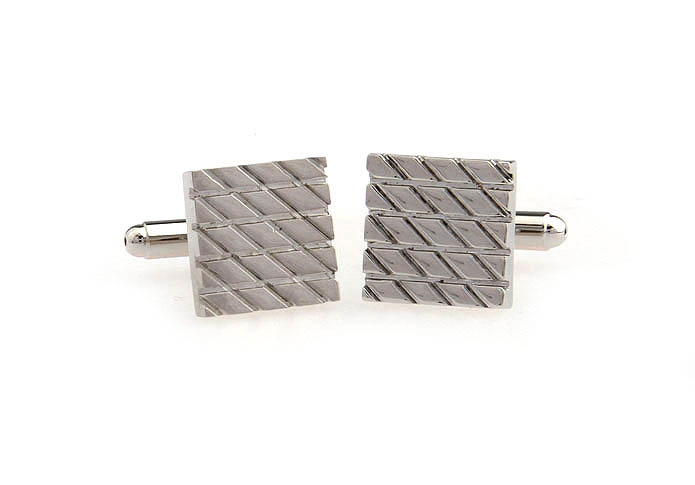  Silver Texture Cufflinks Metal Cufflinks Wholesale & Customized  CL667293