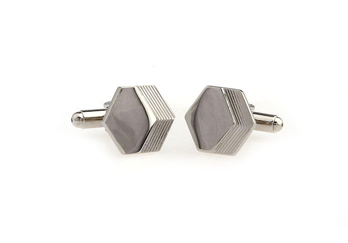  Silver Texture Cufflinks Metal Cufflinks Wholesale & Customized  CL667298