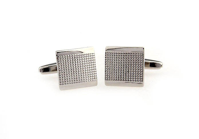  Silver Texture Cufflinks Metal Cufflinks Wholesale & Customized  CL667311