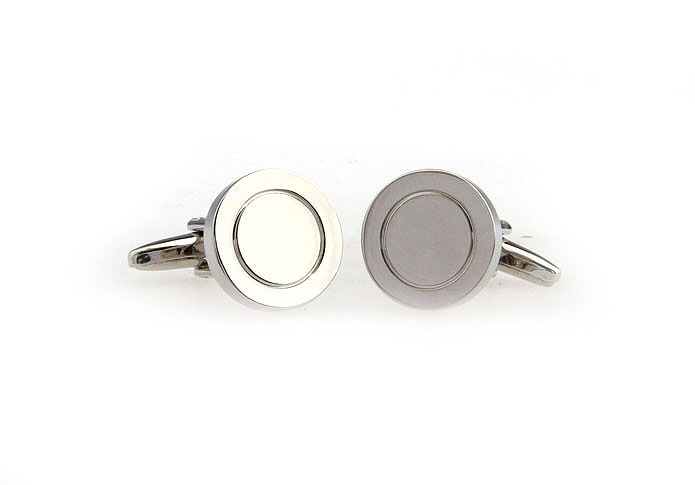  Silver Texture Cufflinks Metal Cufflinks Wholesale & Customized  CL667338