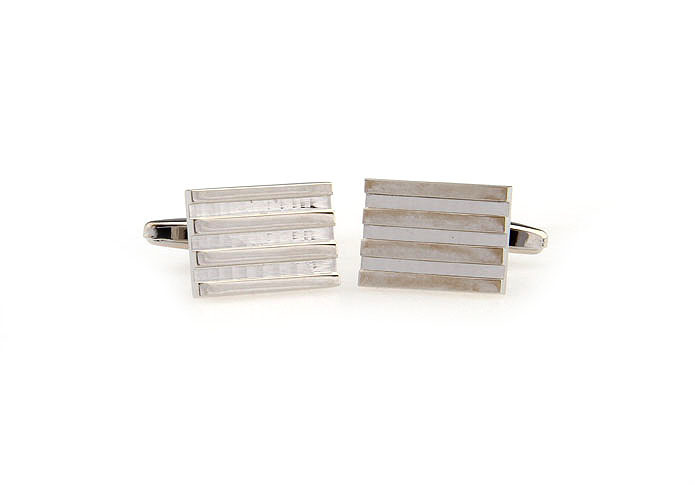  Silver Texture Cufflinks Metal Cufflinks Wholesale & Customized  CL667340