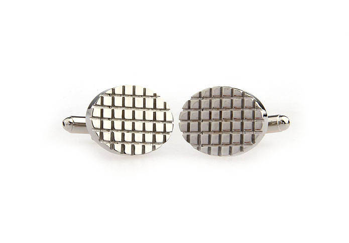  Silver Texture Cufflinks Metal Cufflinks Wholesale & Customized  CL667347