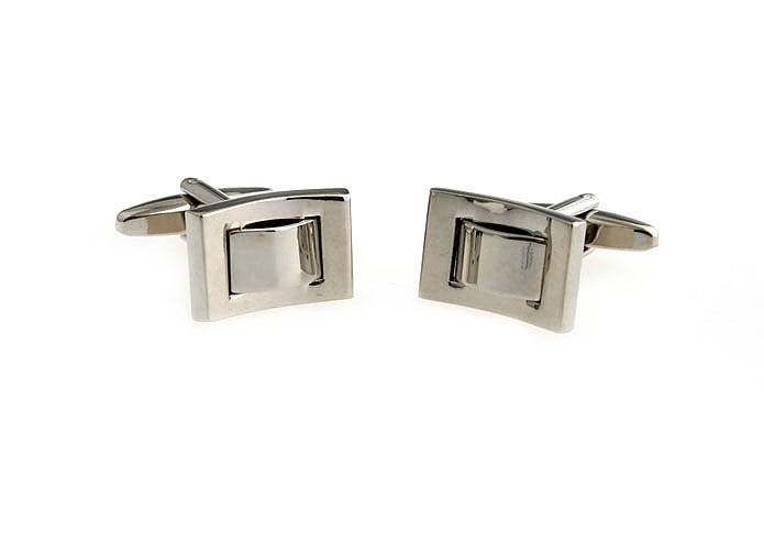  Silver Texture Cufflinks Metal Cufflinks Wholesale & Customized  CL667375