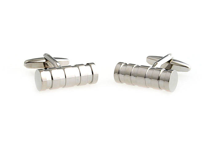  Silver Texture Cufflinks Metal Cufflinks Wholesale & Customized  CL667378
