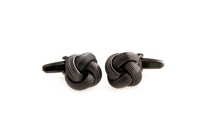  Gray Steady Cufflinks Metal Cufflinks Knot Wholesale & Customized  CL667416
