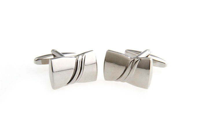  Silver Texture Cufflinks Metal Cufflinks Wholesale & Customized  CL667435
