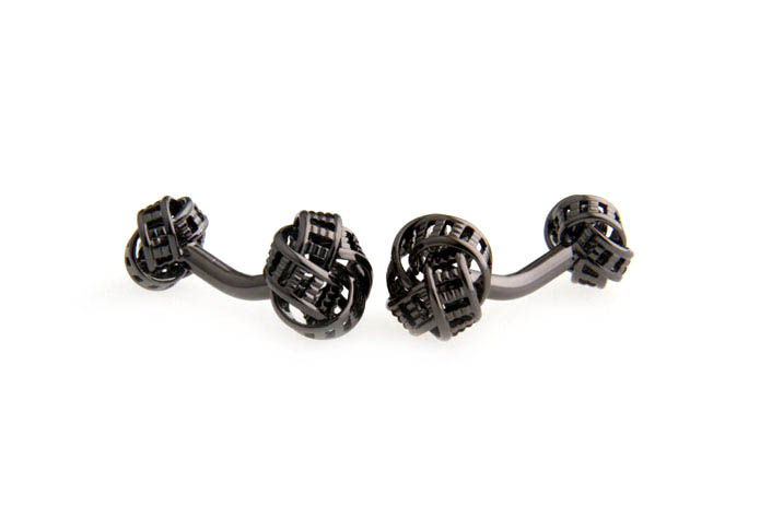  Gray Steady Cufflinks Metal Cufflinks Knot Wholesale & Customized  CL667453