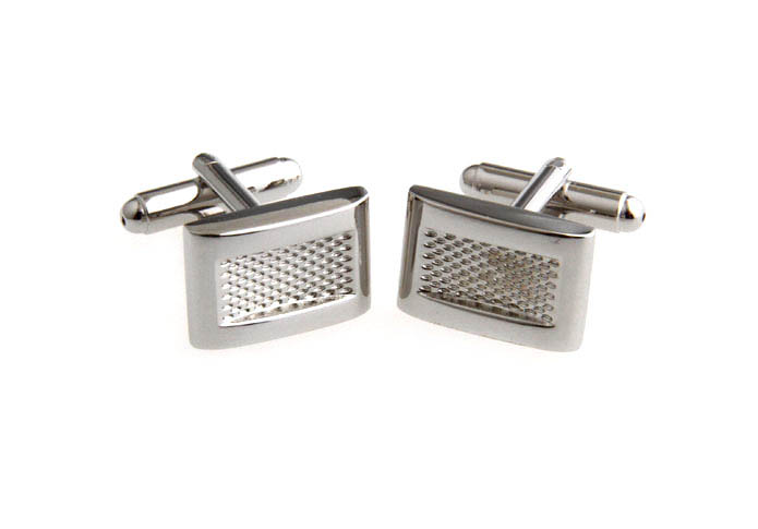  Silver Texture Cufflinks Metal Cufflinks Wholesale & Customized  CL667466