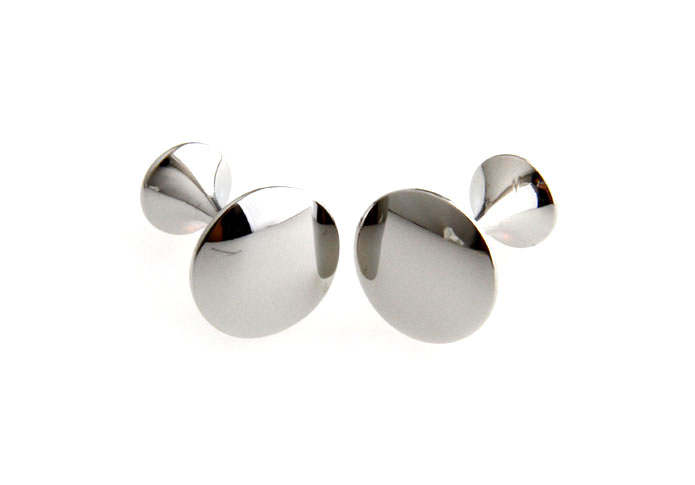 Duplex Cufflinks  Silver Texture Cufflinks Metal Cufflinks Funny Wholesale & Customized  CL667468