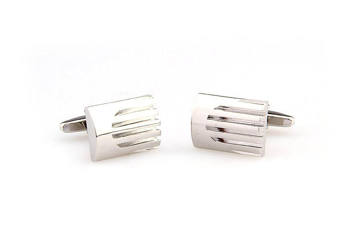  Silver Texture Cufflinks Metal Cufflinks Wholesale & Customized  CL667523