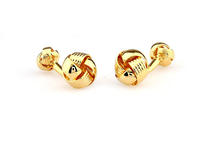 Sided knot Cufflinks  Gold Luxury Cufflinks Metal Cufflinks Knot Wholesale & Customized  CL667676