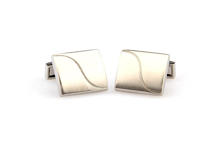  Silver Texture Cufflinks Metal Cufflinks Wholesale & Customized  CL667712