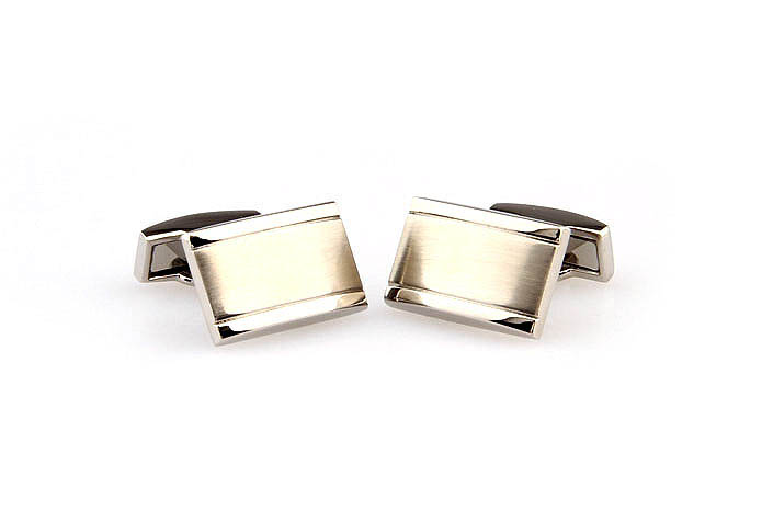  Silver Texture Cufflinks Metal Cufflinks Wholesale & Customized  CL667741