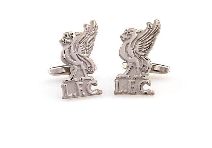 Liverpool Football Club LFC Cufflinks  Silver Texture Cufflinks Metal Cufflinks Flags Wholesale & Customized  CL667797